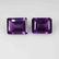 3.82 Ctw Natural Purple Amethyst Octagon Pair