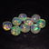 5.57 Ct Natural 9 Drilled Multi-Color Faceted Fire Opal