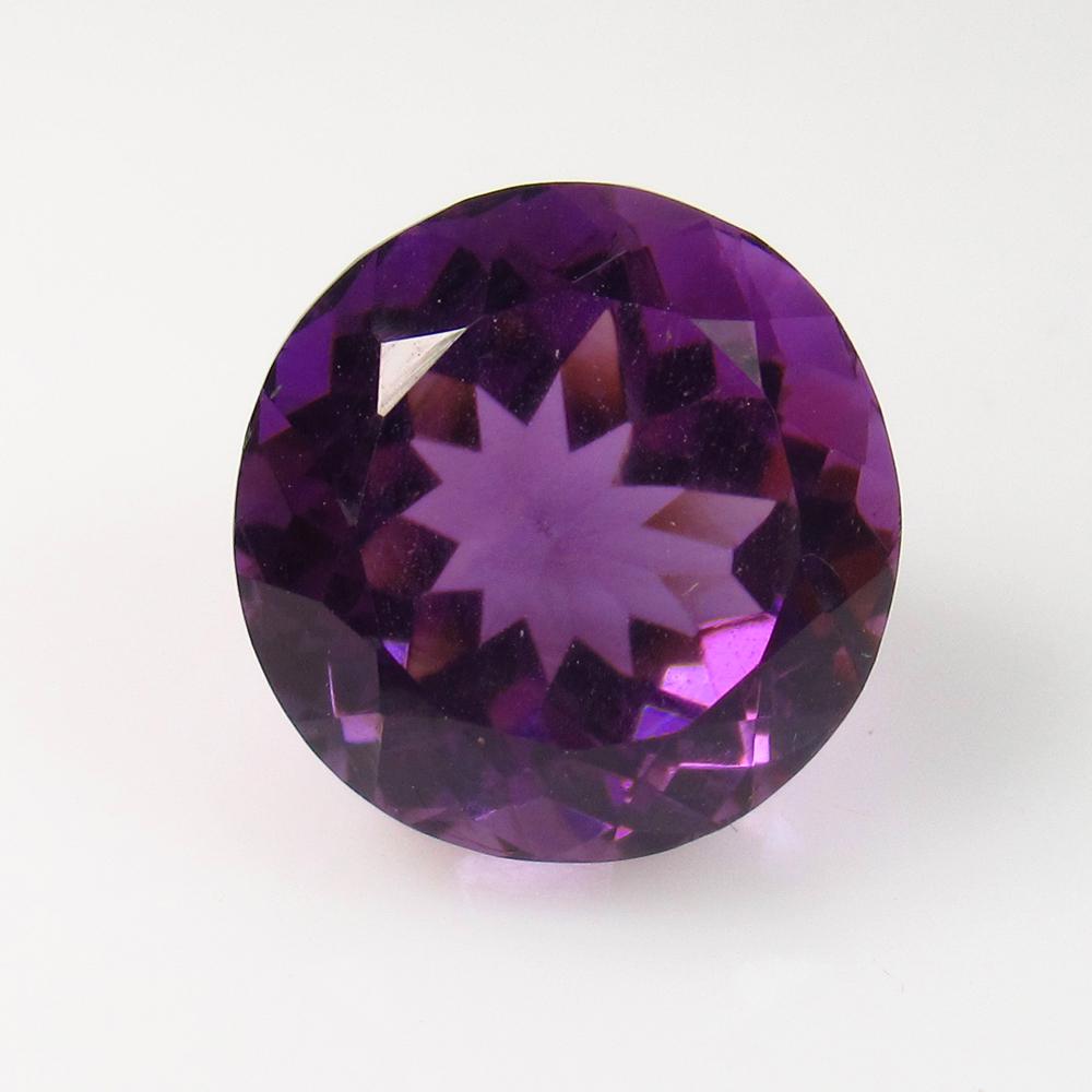 7.65 Ct Natural Purple Amethyst Round Cut (1 of 2)