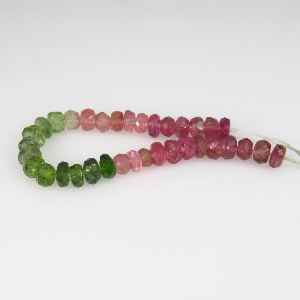 7.13 Ct Natural 35 Drilled Multi-Color Tourmaline Round (1 of 2)