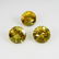6.40 Ct Natural 3 Yellow Citrine Round Set