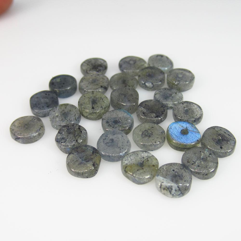18.17 Ct Natural 26 Drilled Round labradorite Beads: No Reserve! Title: 18.17 Ct Natural 26 Drilled Round labradorite Beads Stone Clarity: SI Gemstones: Natural labradorite Beads Carat Weights: 18.17 Size/Dimensions: 6.00 to 6.30 mm / 26 PC's Additional