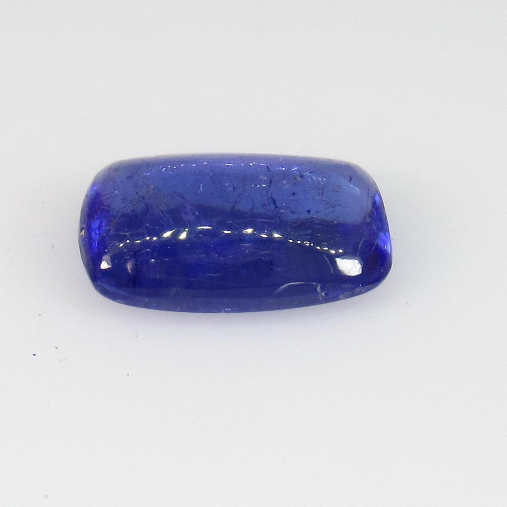 2.63 Ct Natural Tanzanite Cushion Cab (1 of 2)