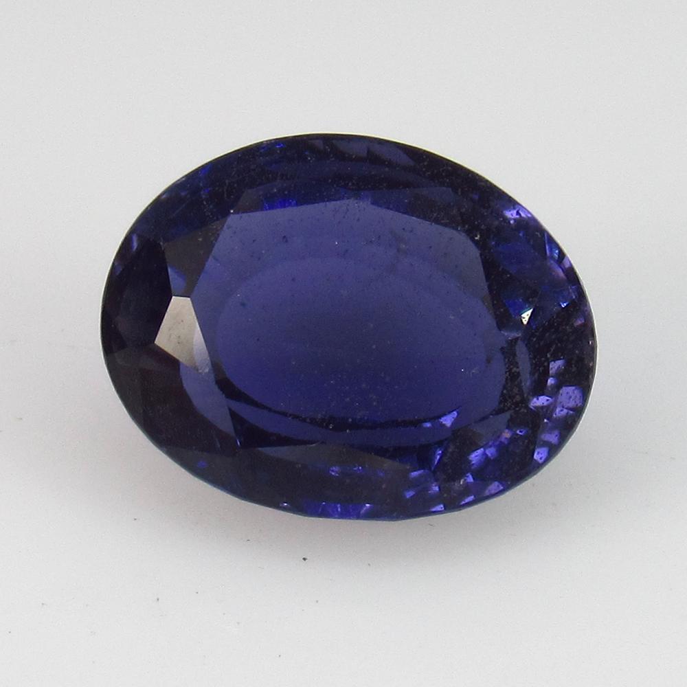 3.17 Ct Natural Iolite Oval Cut: No Reserve! Title: 3.17 Ct Natural Iolite Oval Cut Stone Clarity: VVS Gemstones: Natural Iolite Carat Weights: 3.17 Size/Dimensions: 10.50 x 8.30 x 5.90 mm Additional Information: Very Good Luster / E