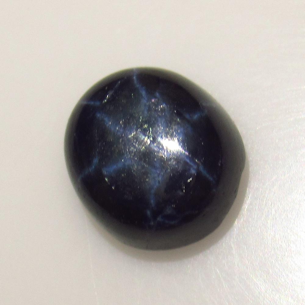 5.83 Ct Natural Six Line Star Sapphire Oval Cab (1 of 2)