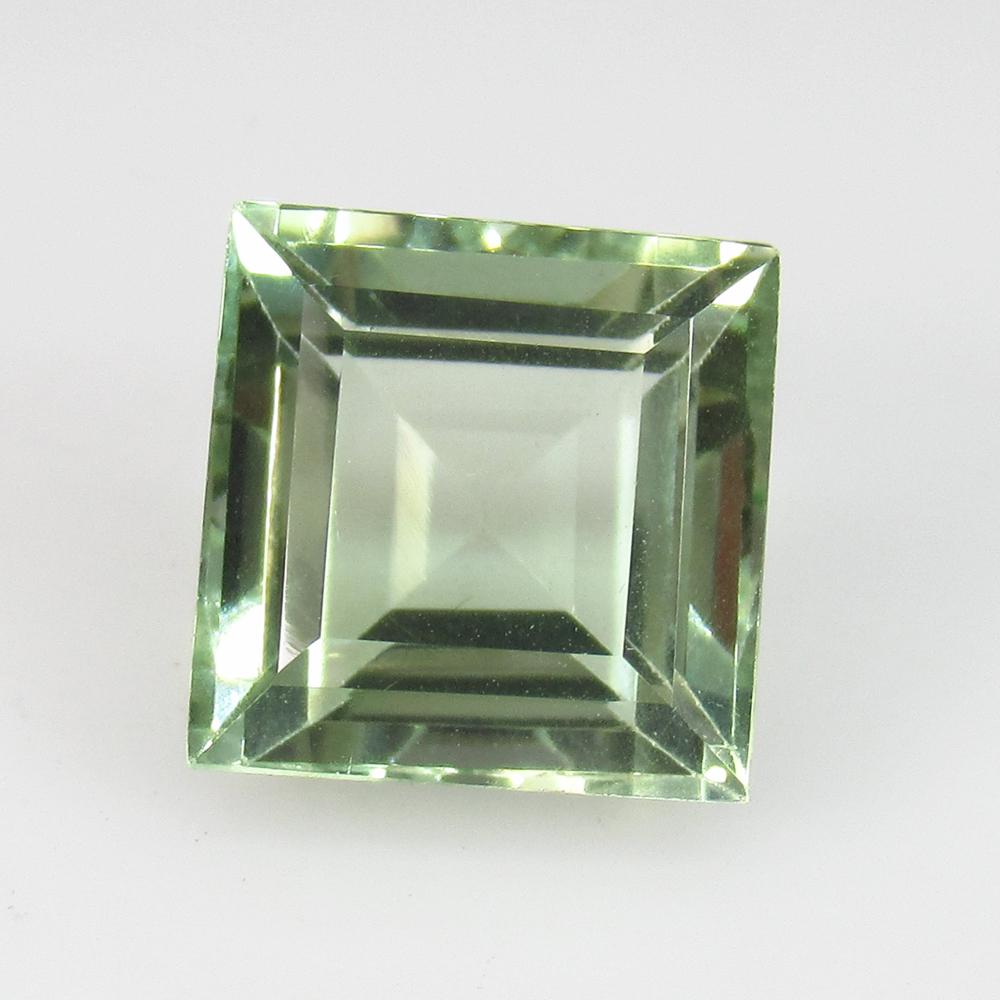 6.86 Ct Natural Green Amethyst Square Cut (1 of 2)