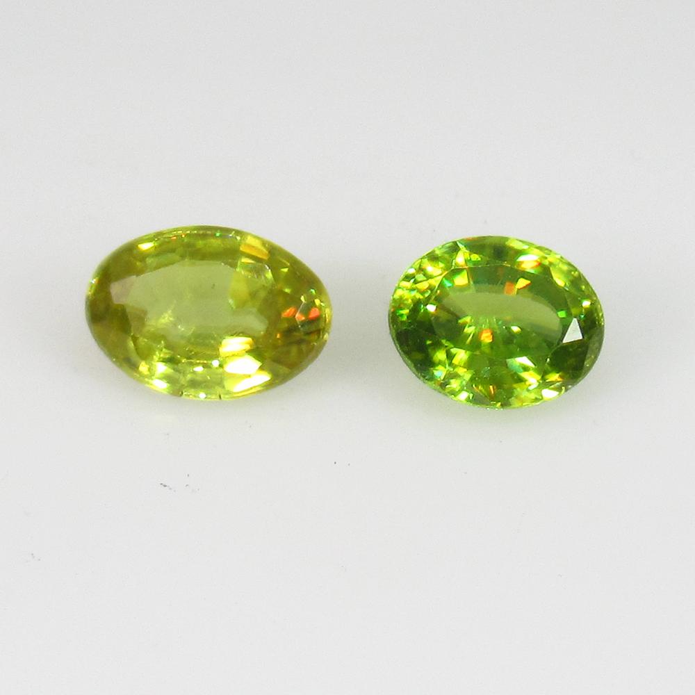 1.59 Ct Natural Sphene Oval Pair (1 of 2)