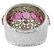 Diamonds, Rubies, 14 Karat White Gold Band Ring - 6
