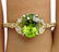 1.82ctw OVAL Cut Natural Peridot Engagement Diamond - 2