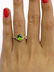 1.82ctw OVAL Cut Natural Peridot Engagement Diamond - 4