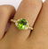 1.82ctw OVAL Cut Natural Peridot Engagement Diamond - 8