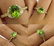 1.82ctw OVAL Cut Natural Peridot Engagement Diamond - 9