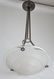 FRENCH ART DECO CHANDELIER MOLDED pressed GLASS CUBIST