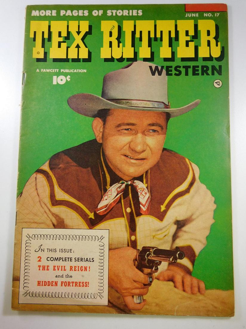 Tex Ritter #17: No Reserve! Tex Ritter #17. VG/FN Shipping: Individual Comics: Flat-rate of $9.99 (1-8 comics) or $19.99 (9+ comics) to anywhere within the contiguous U.S. International: Foreign shipping rates are de