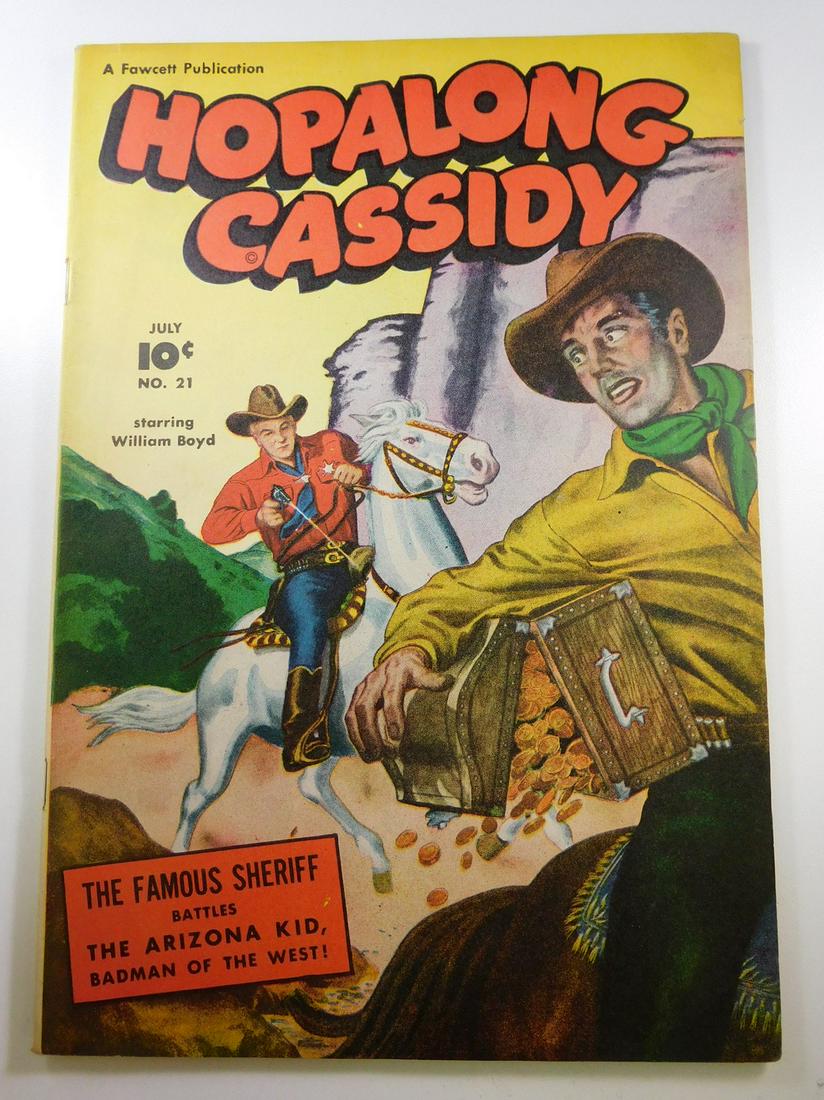 Hopalong Cassidy #21: No Reserve! Hopalong Cassidy #21. FN Shipping: Individual Comics: Flat-rate of $9.99 (1-8 comics) or $19.99 (9+ comics) to anywhere within the contiguous U.S. International: Foreign shipping rates are
