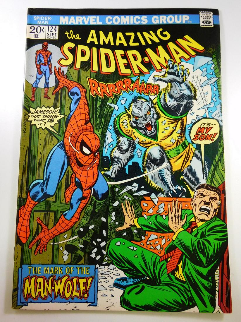 Amazing Spider-Man #124 First Appearance of Man-Wolf (1 of 2)