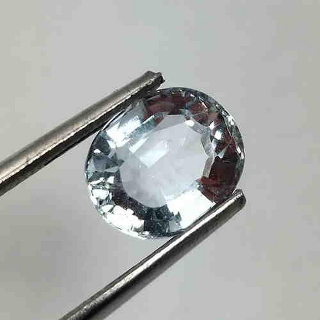 1.90 CTS NATURAL AQUAMARINE OVAL SHAPE LOOSE GEMSTONES (1 of 3)