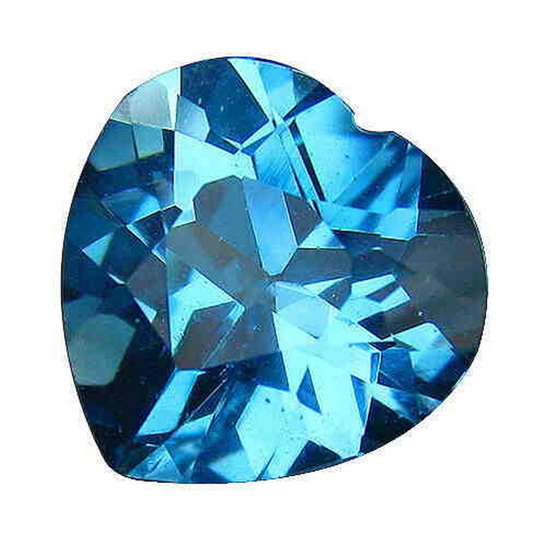 Sky blue topaz heart-3.87 ct. (1 of 1)