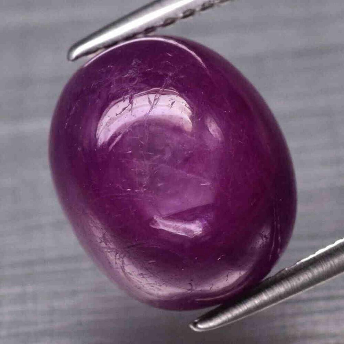 Unheated red ruby oval cab (1 of 2)