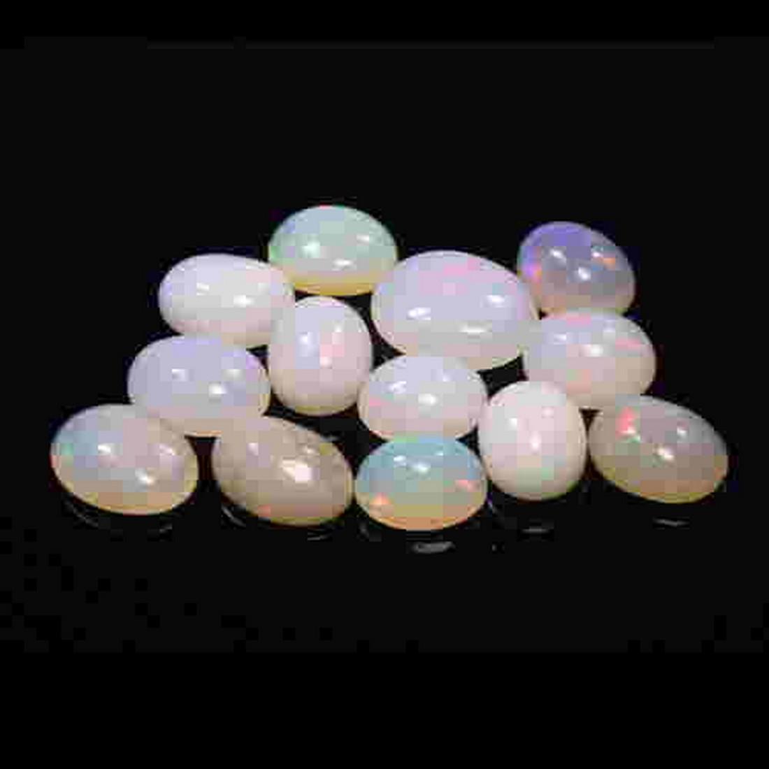 13 Pcs 28.30 Cts White Base Natural AAA Ethiopian Welo (1 of 1)