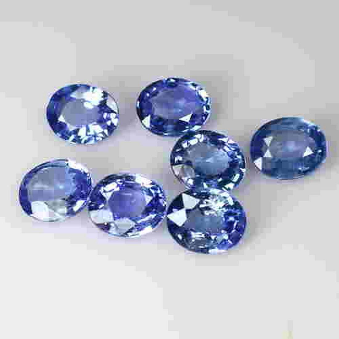 6.00 CTS 8 PCS NATURAL SRILANKA BLUE SAPPHIRE OVAL (1 of 1)