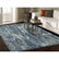 Blue-Gray Abstract Design Wool and Pure Silk - 2