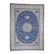 Wool And Silk Blue Persian Nain 400 KPSI Signed