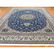 Wool And Silk Blue Persian Nain 400 KPSI Signed - 3