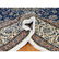 Wool And Silk Blue Persian Nain 400 KPSI Signed - 6