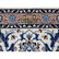 Wool And Silk Blue Persian Nain 400 KPSI Signed - 9