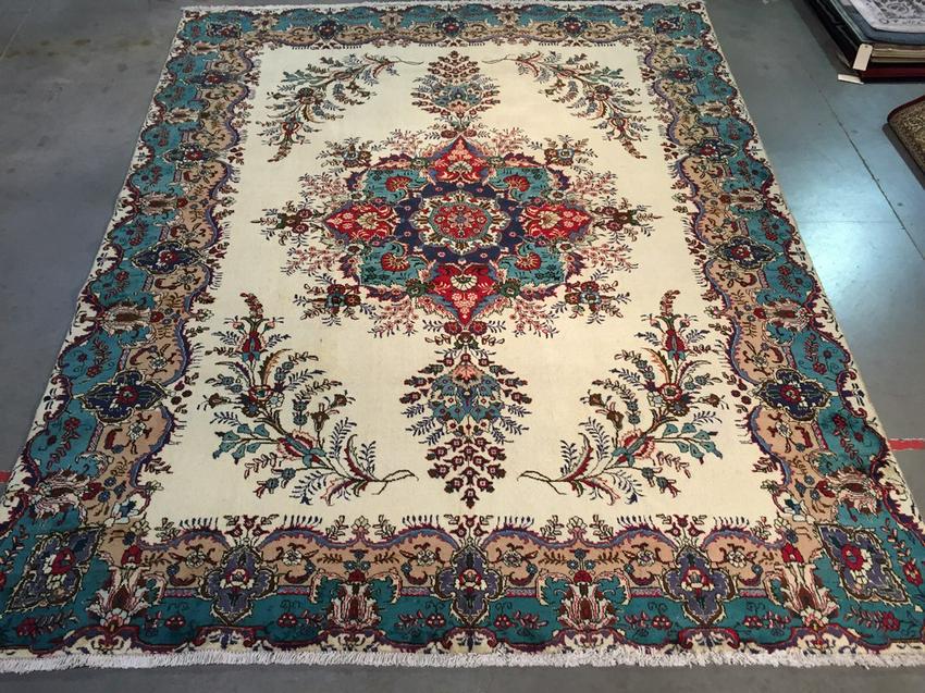 STUNNING UNIQUE PERSIAN TABRIZ RUG 10'X13' (1 of 9)