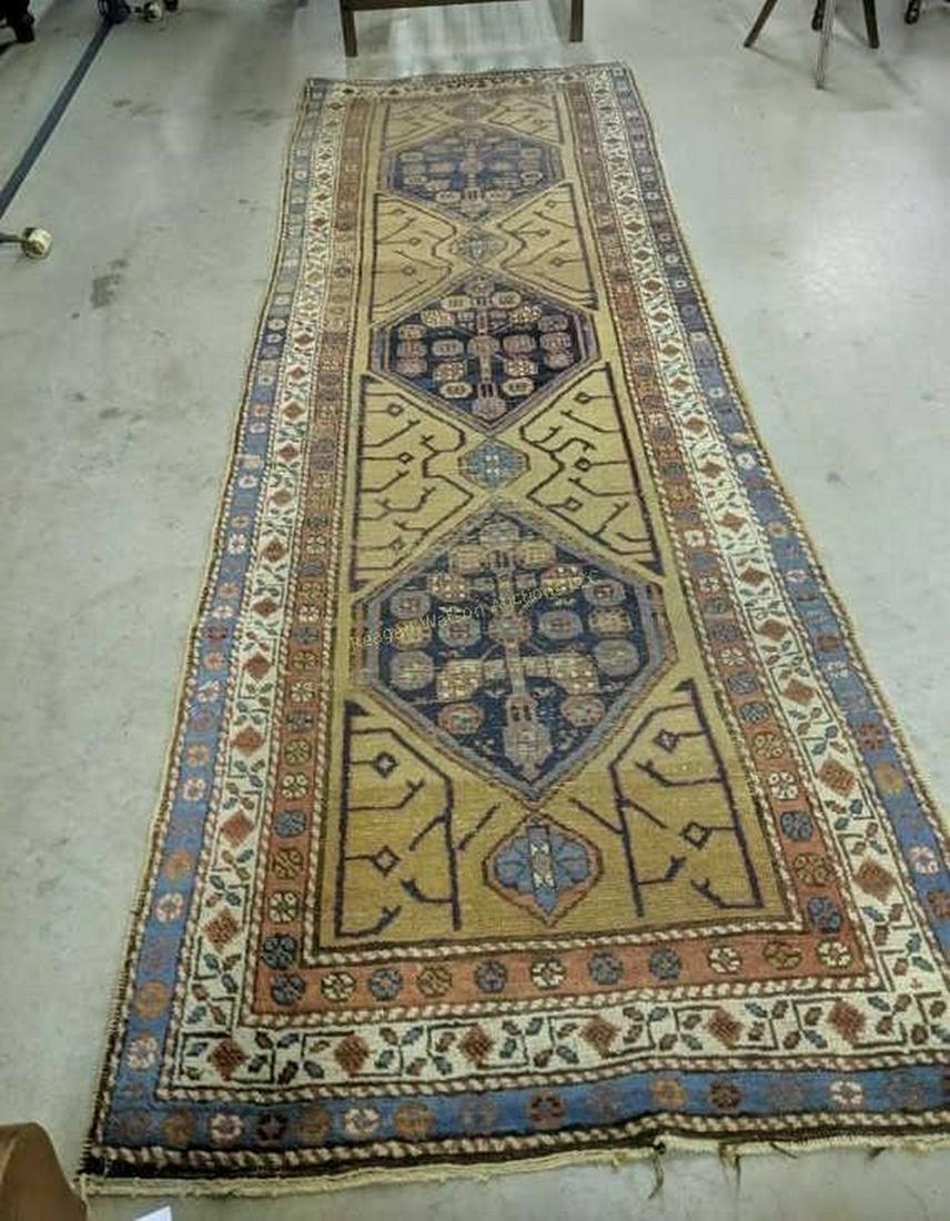 Semi Antique Hand Woven Persian Kurdish Runner 9.8x3.2 (1 of 8)
