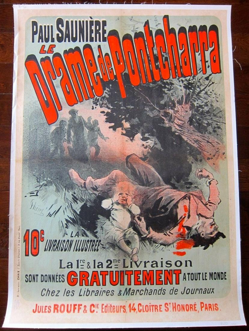 Le Drame De Pontcharra - Art by Jules Cheret (1895) (1 of 1)