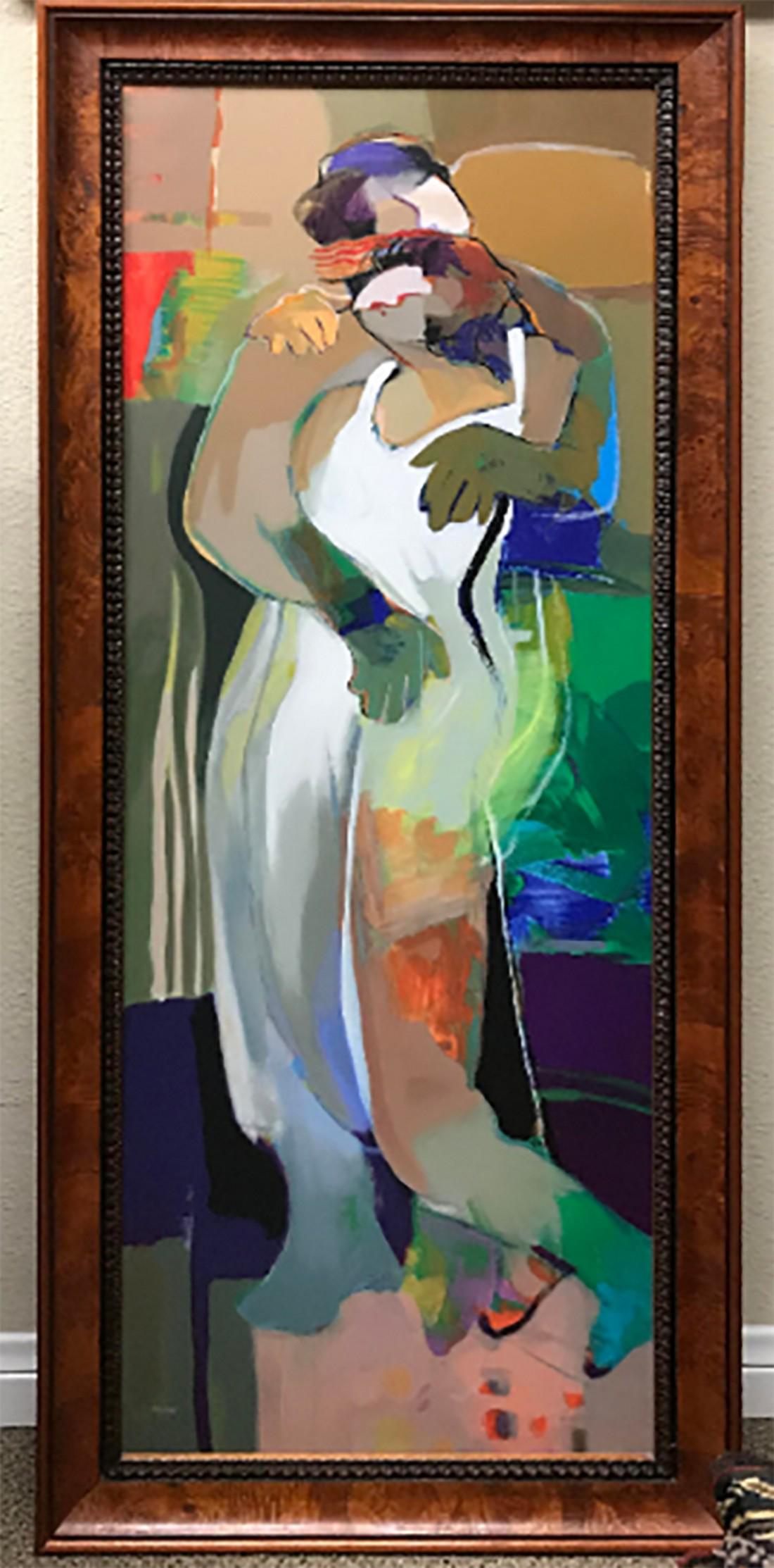 Hessam Abrishami Signed & numbered Giclee on Canvas: Title: Hessam Abrishami Signed & numbered Giclee on Canvas Medium: Giclee Dimensions: 50 x 17 inch Description: Title: "Love's Curtain" Artist: Hessam Abrishami Country: Persian / American Medium: Gic