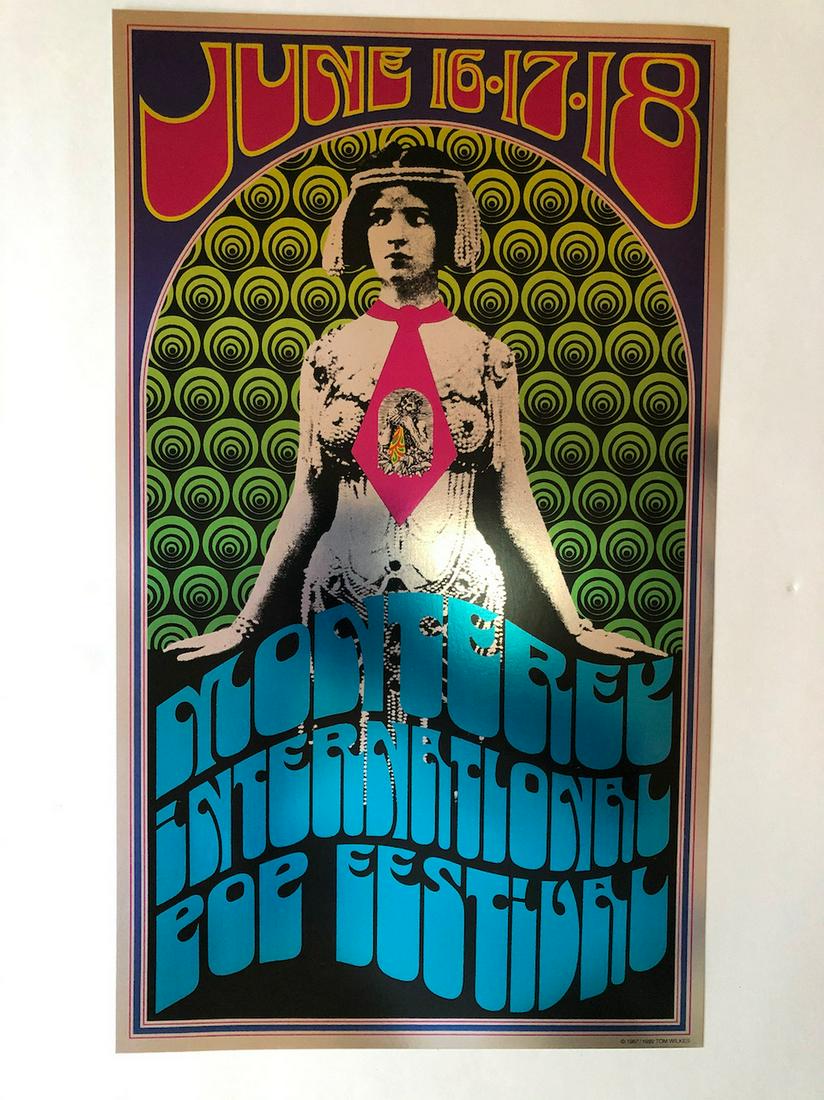 MONTEREY POP FESTIVAL FOIL PRINT 1992 (1 of 1)