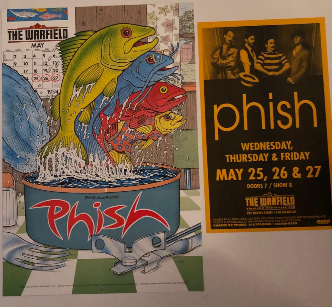 PHISH POSTER AND HANDBILL SET (1 of 1)