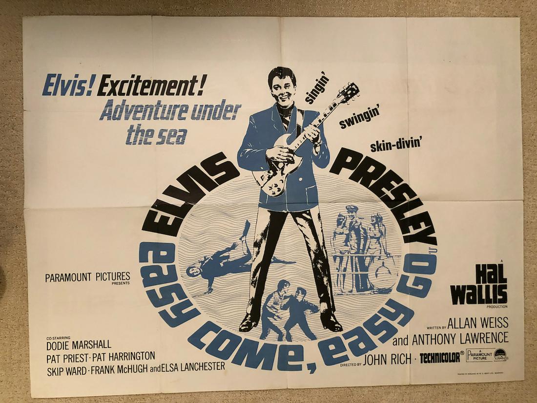 EASY COME, EASY GO ELVIS ONE-SHEET MOVIE POSTER (1 of 1)
