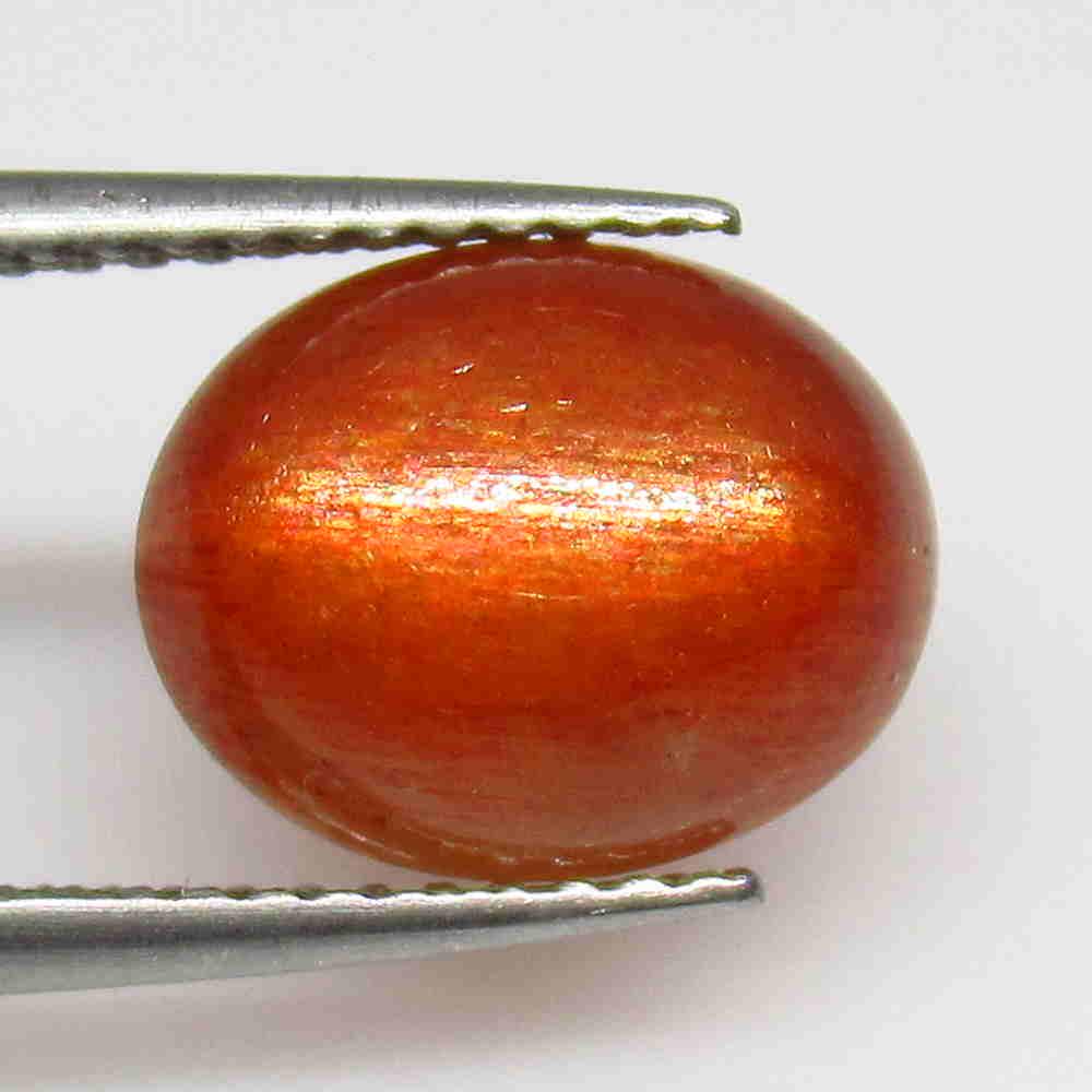 3.49 Ctw Natural Orange Sunstone Oval Cab: No Reserve! Title: 3.49 Ctw Natural Orange Sunstone Oval Cab Color/Clarity: Opaque :Gemstone: Sunstone Carat Weights: 3.49 Size/Dimensions: 10.50 x 8.50 x 5.70 mm Additional Information: Excellent Ova