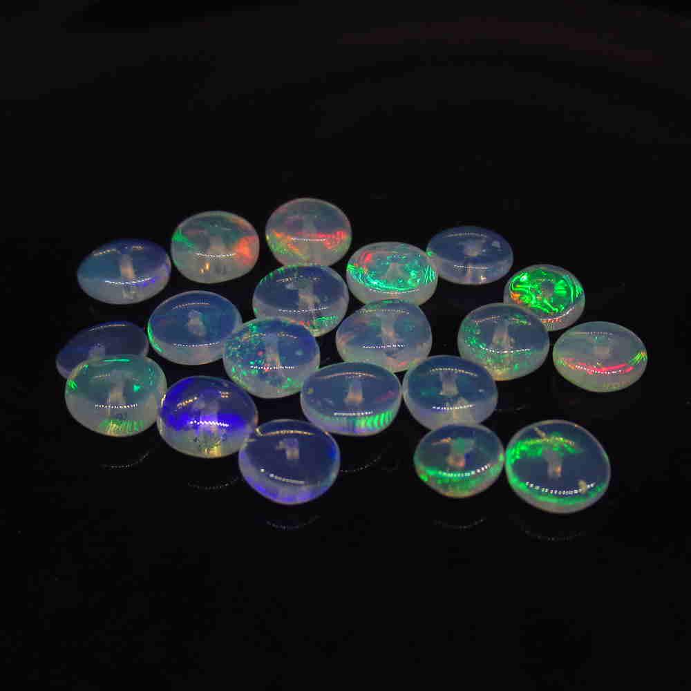5.58 Ctw Natural 20 Drilled Round Fire Opal Beads (1 of 2)