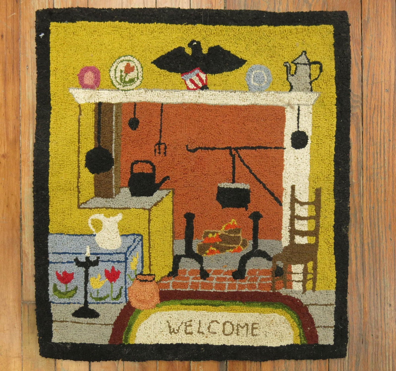 American Hooked Welcome Mat (1 of 4)