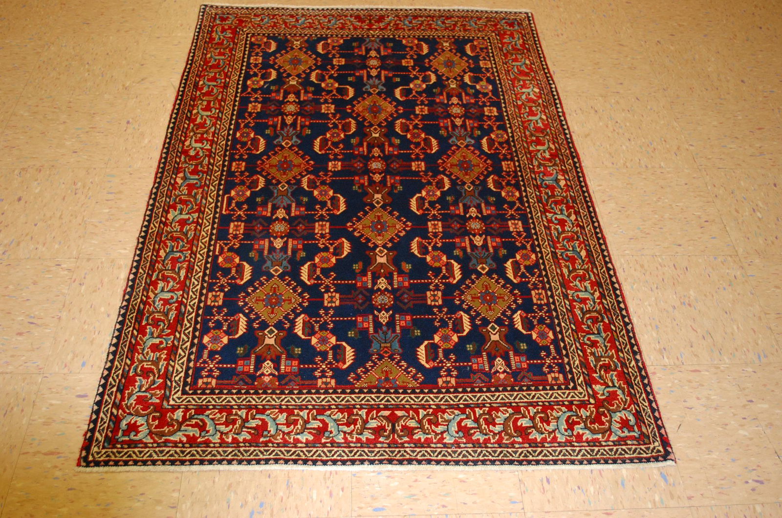 C 1930s ANTIQUE KURK WOOL FINE PE RSIAN SA ROUK RUG (1 of 12)