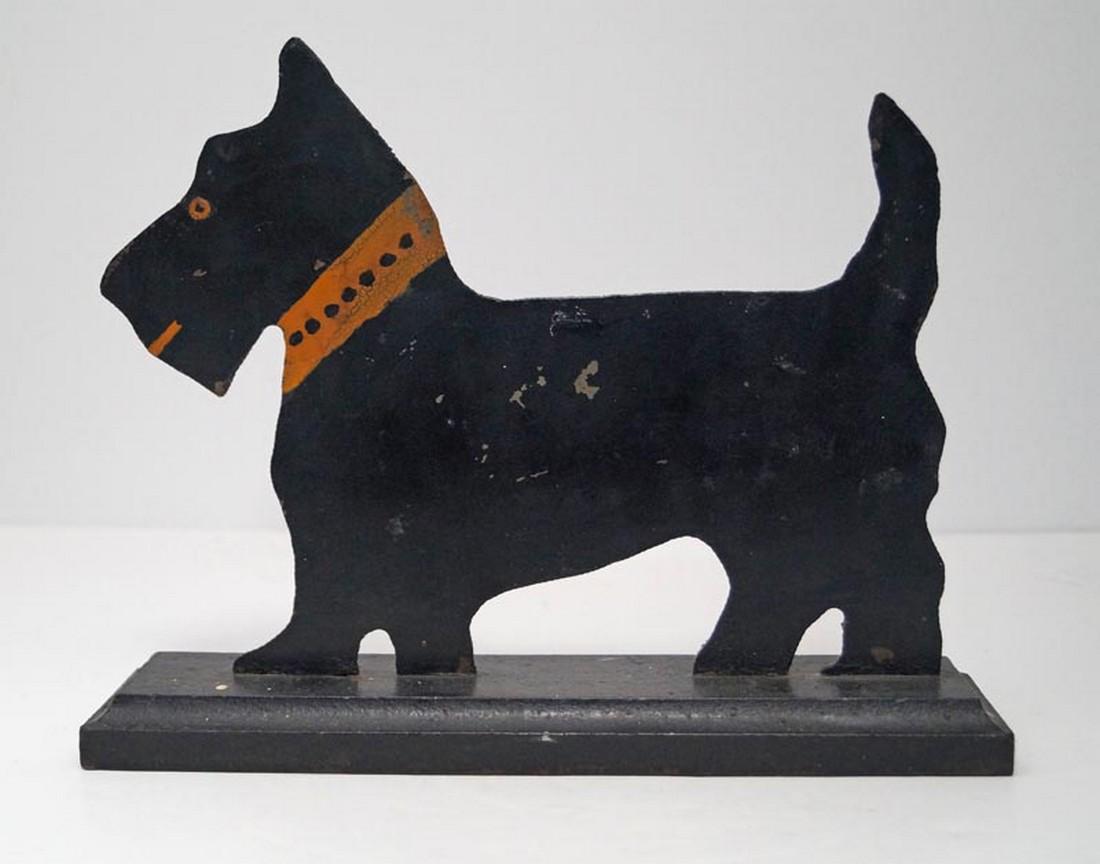 Antique Scottie Terrier Dog Cast Iron Doorstop (1 of 7)