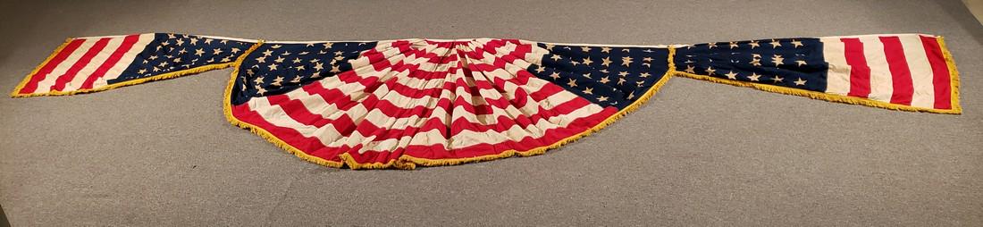 Exceptional patriotic banner ca 1940's (1 of 7)