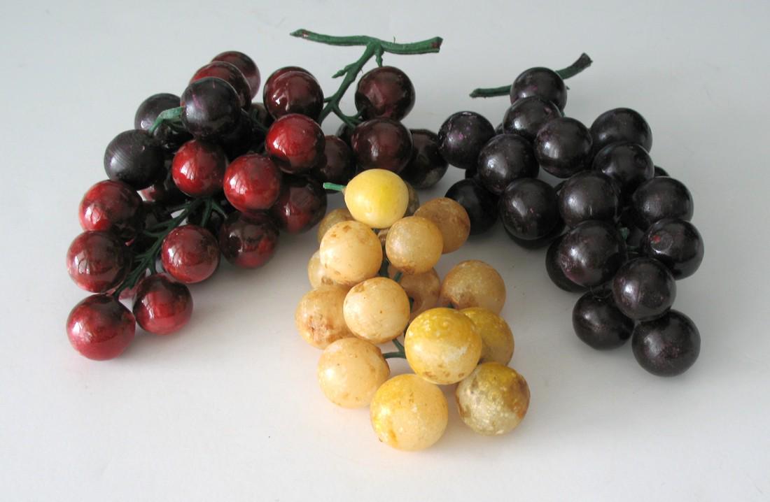 Vintage stone grape clusters. (1 of 1)