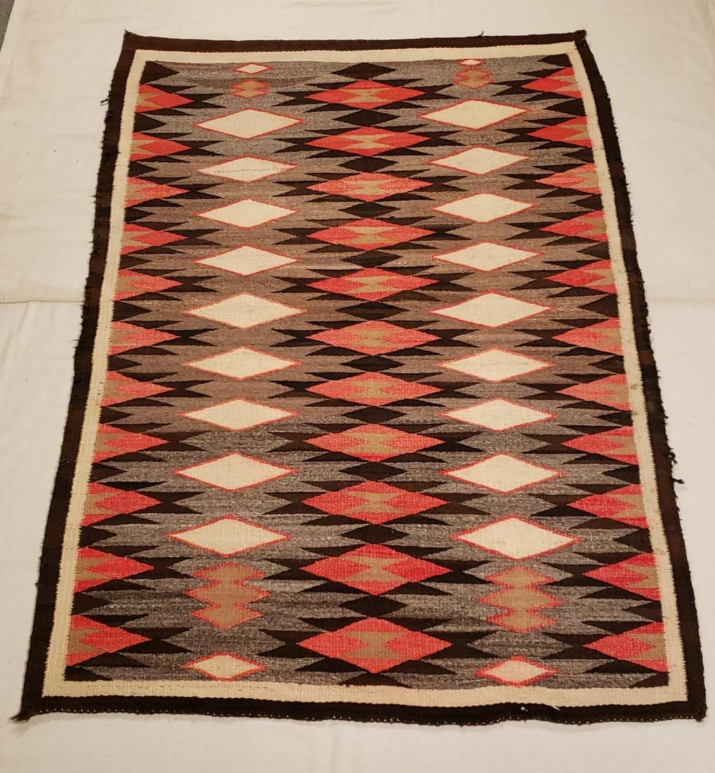 Navajo woven rug ca 1920's (1 of 6)