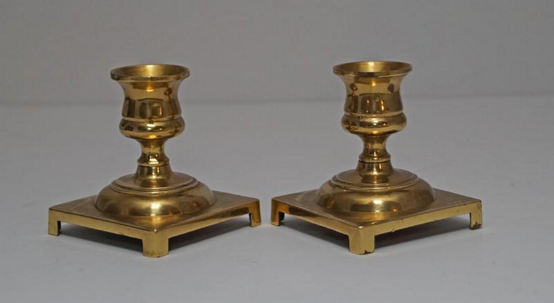 Vintage Pair of Brass Candlesticks Candle Holders (1 of 6)