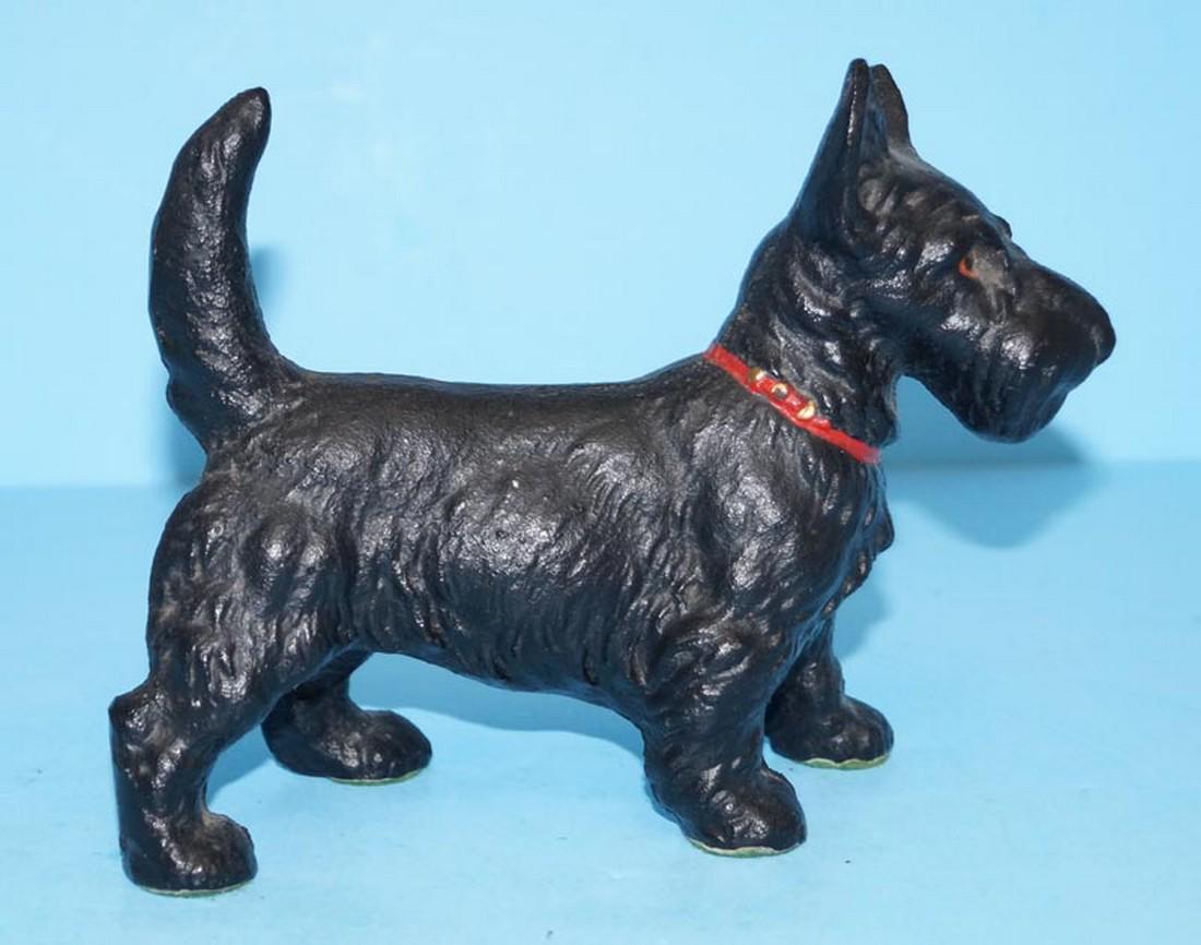 Antique Standing Scottie Cast Iron Hubley Doorstop (1 of 6)
