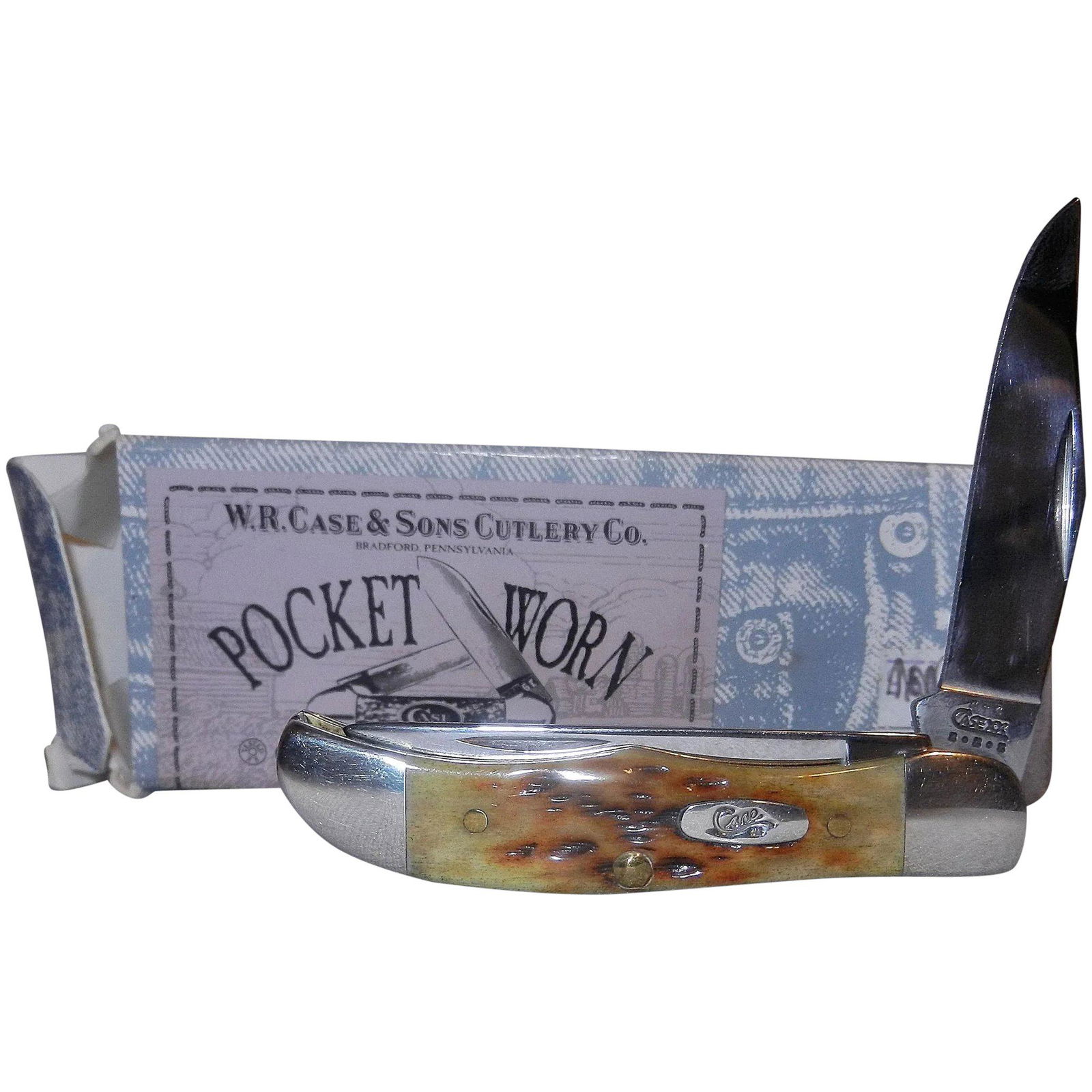 Vintage Case Bone Handle Limited Edition Tiny Folding: Case XX USA 2002 Bone Handle Limited Edition 62165 T.H. SS Tiny Folding Hunter Knife NIB – There were only 2500 of these produced - Pretty Bone Handles - No Cracks - Nickel Silver Bolsters - Brass L