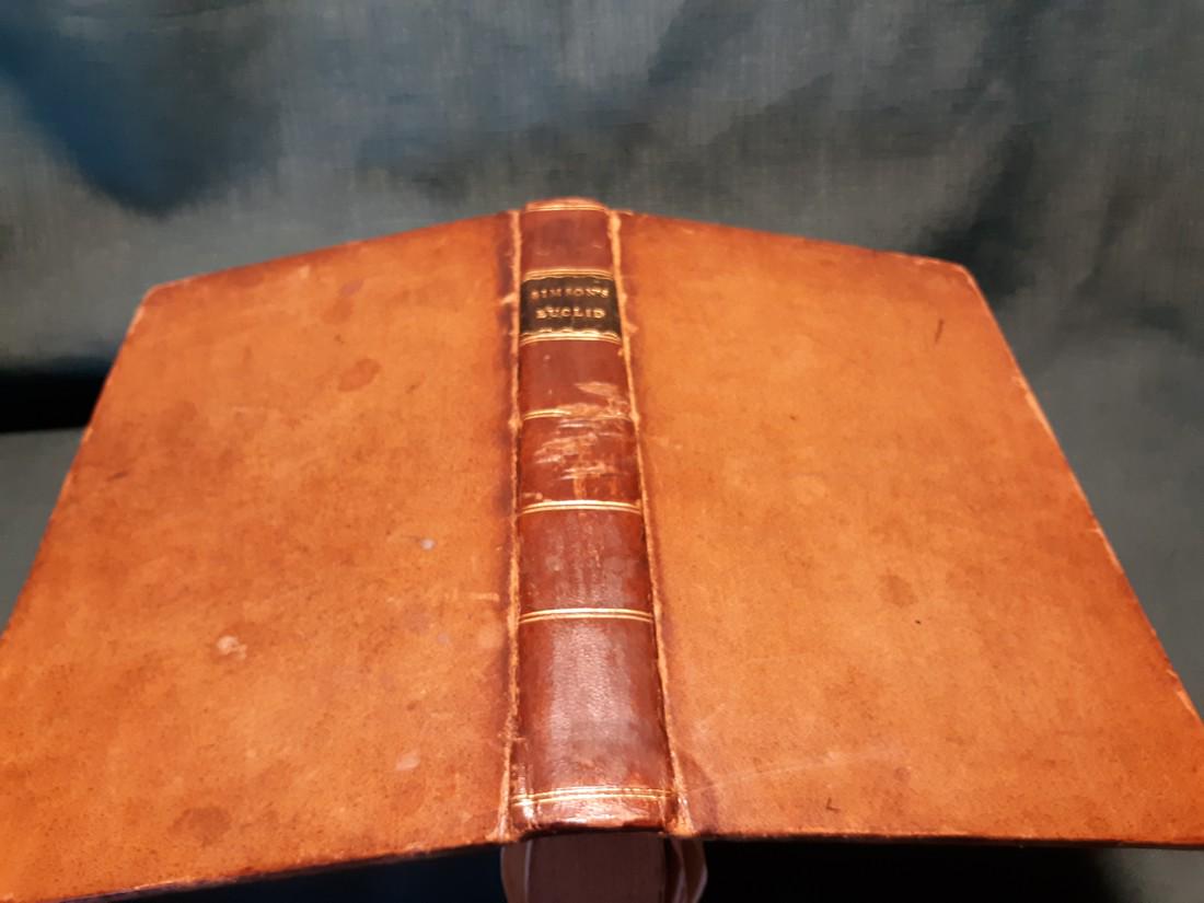 THE ELEMENTS OF EUCLID-Mathamatical-leather-1823 (1 of 9)