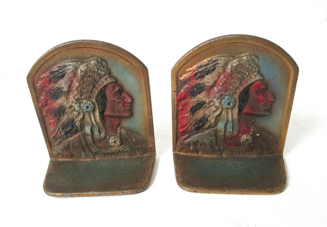 Indian Chief Bookends (1 of 7)